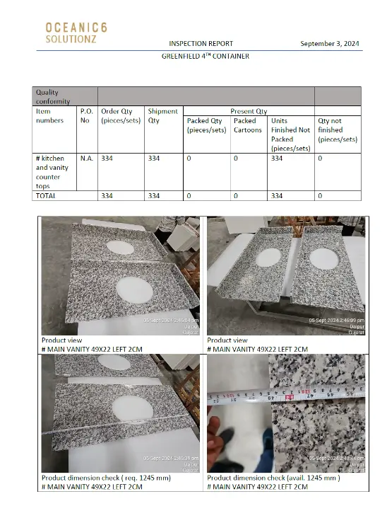 QC Report photograph example 2