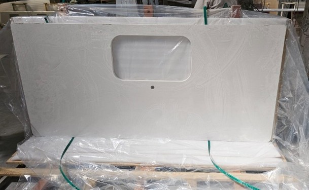 Completed stone crates ready shipping labeled secured export quality packaging USA