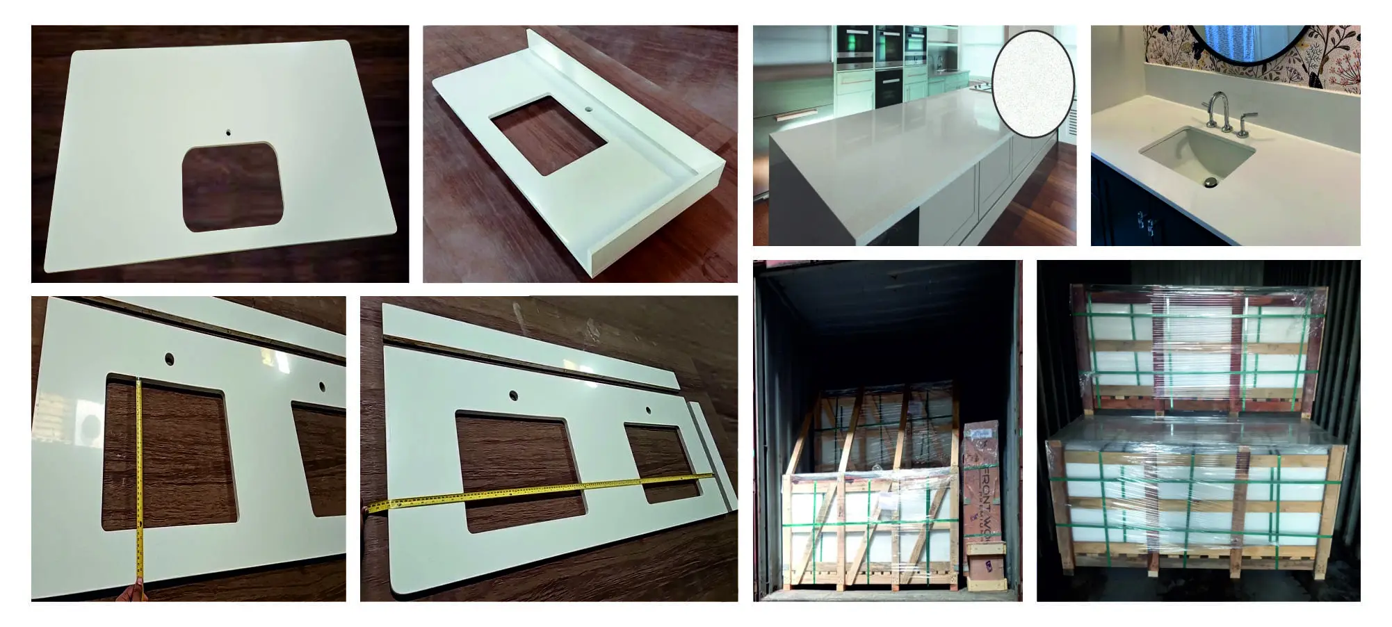 Quartz slabs and countertops in US